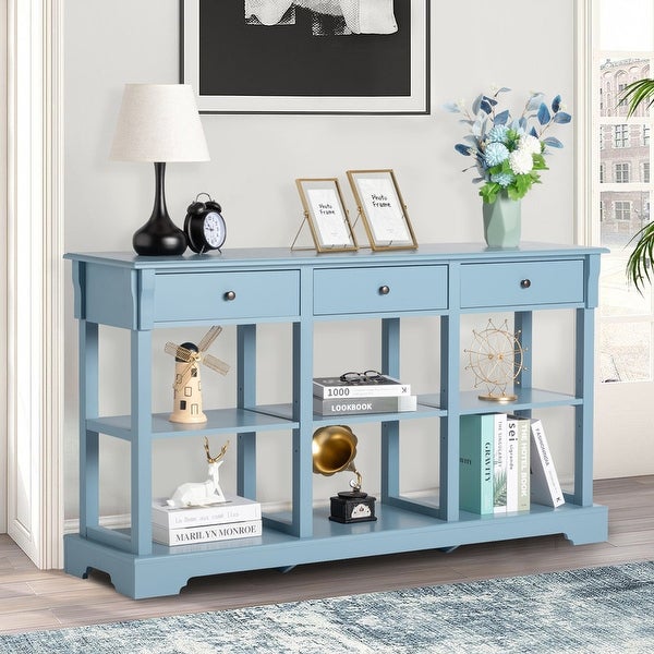 Console Table with Ample Storage for Entryway Living Room