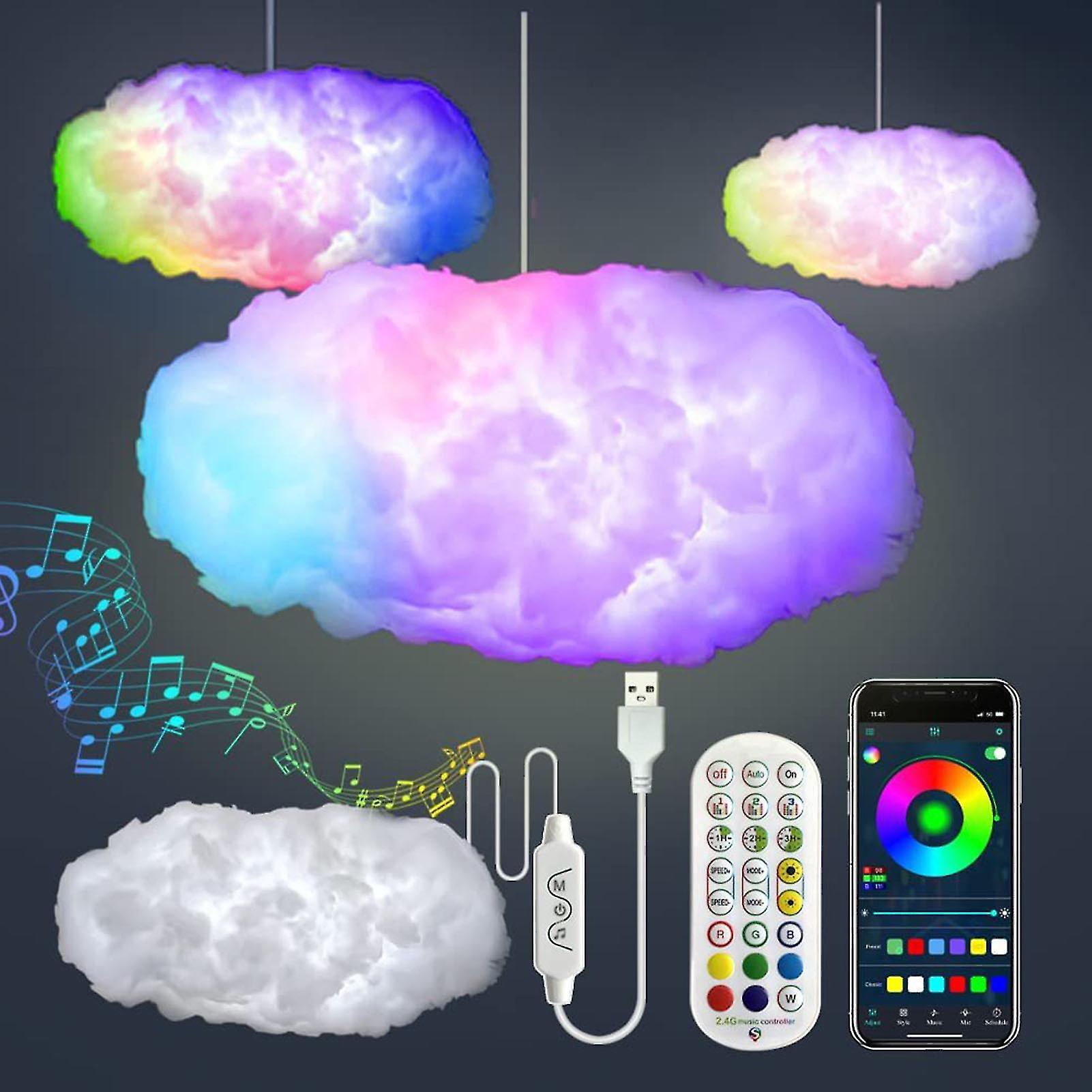 Diy Coolest Decorations Cloud Light Space-saving And Easy To Use Ideal Gift For Children And Adults