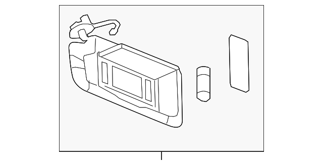 Genuine OE GM Sun-Visor - 13332167