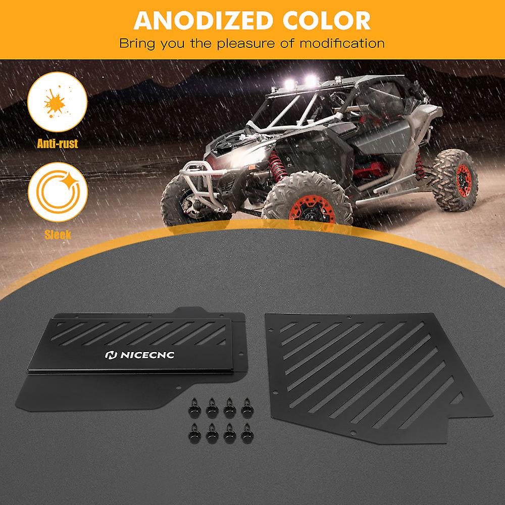 Born Pretty Nicecnc Battery Cover Protector Guard Kits For Can-am Maverick X3 4x4 Turbo Dps 2017 2018 Replacement Aluminum Black