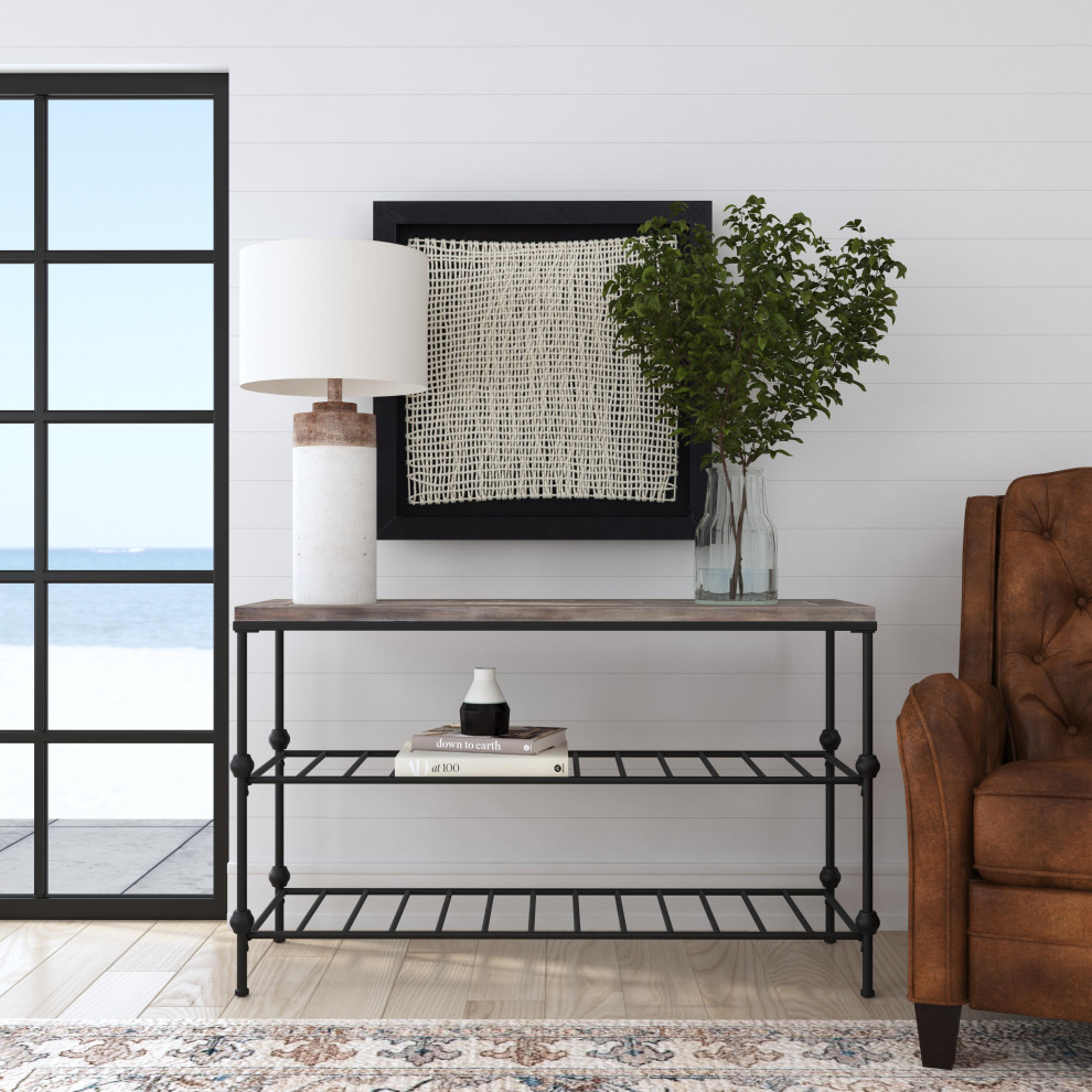 Emеry II Consolе Tablе   Industrial   Console Tables   by Sideboards and Things  Houzz