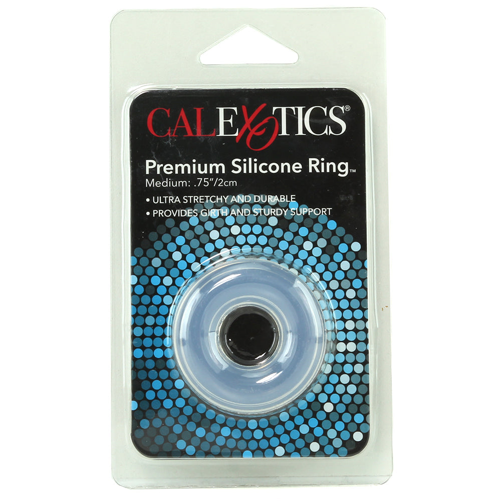 Medium Premium Silicone Cock Ring in Clear