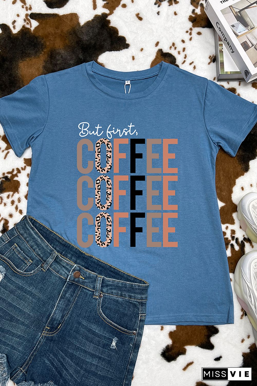 But First, Coffee Graphic Tee Wholesale