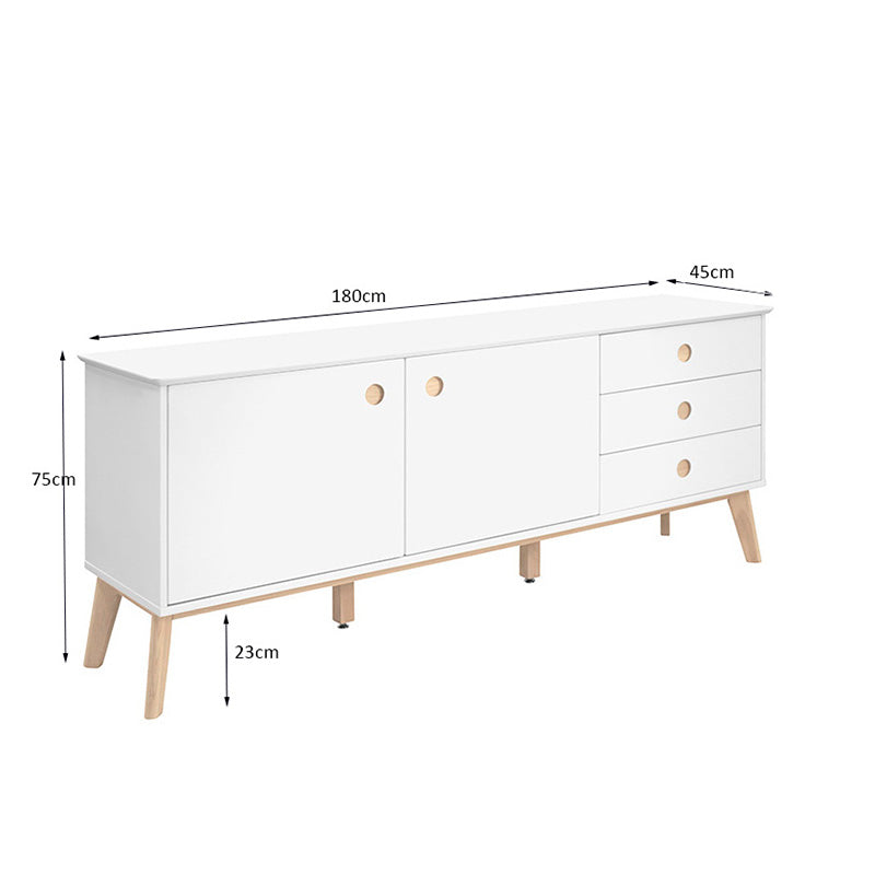 SABINE Sideboard Buffet 180cm - White/Black