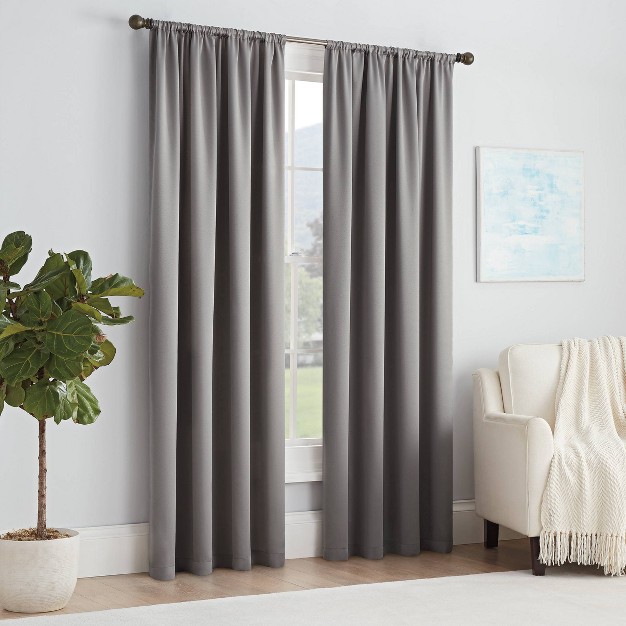 Solid Thermapanel Room Darkening Curtain Panel Eclipse