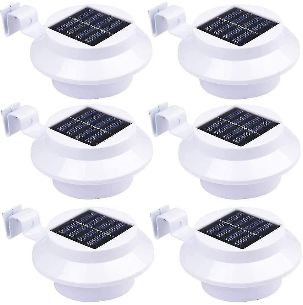 [6 Pieces] Solar S Solar En Gutter Ing， Solar Path For ， Fence， En