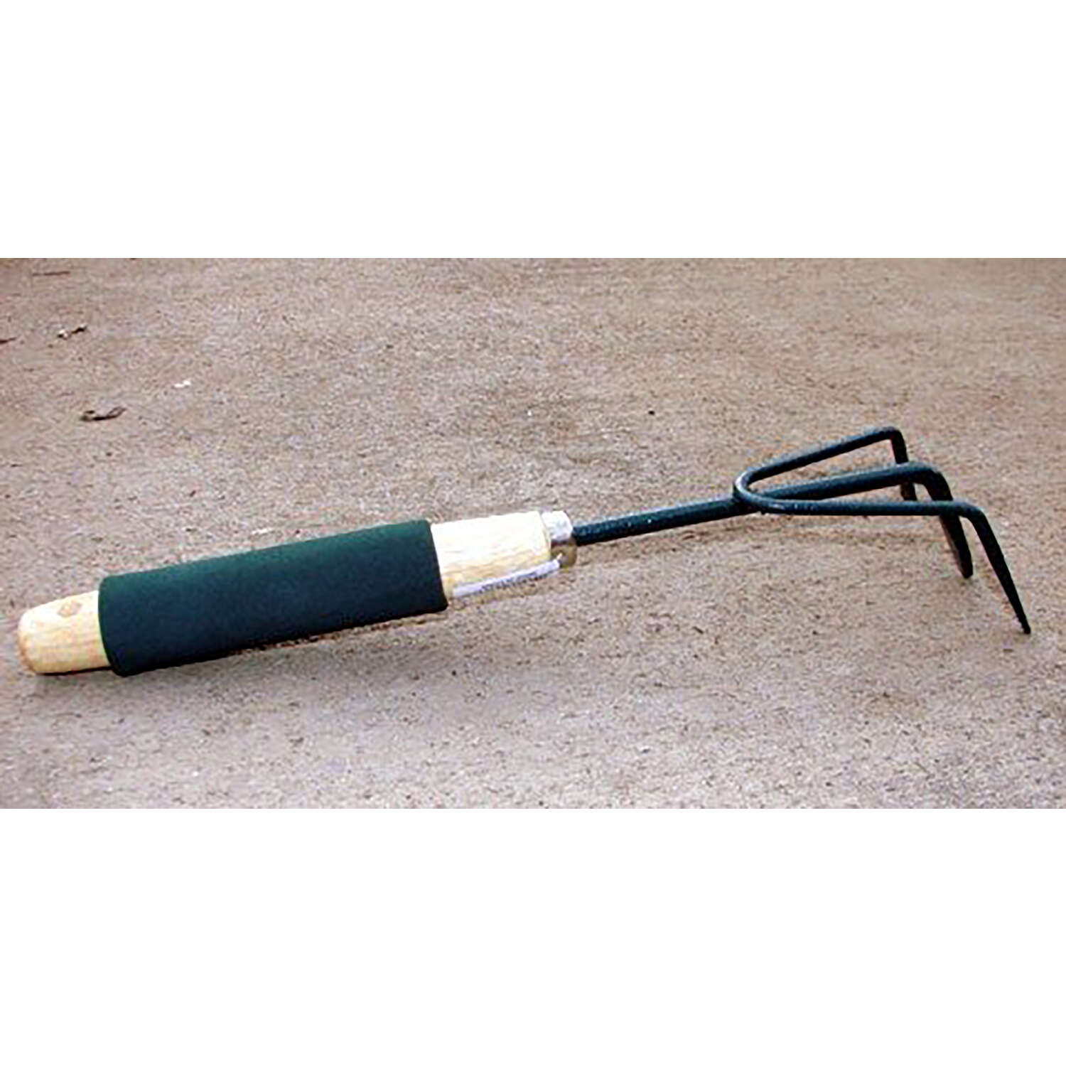 Bloom 3 Tine Steel Hand Cultivator Wood Handle