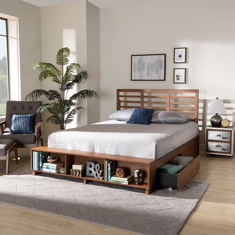 Baxton Studio Milana Platform Storage Bed