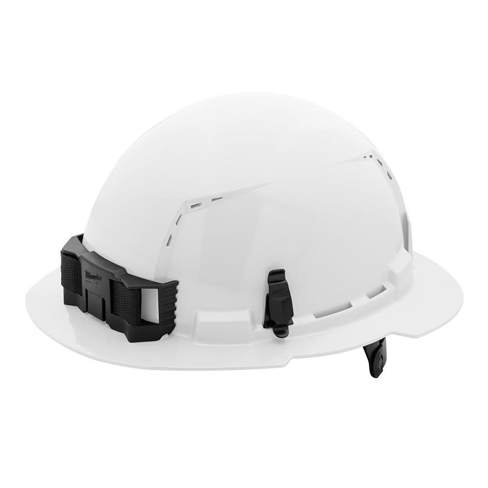 Milwaukee White Full Brim Vented Hard Hat with 6pt Ratcheting Suspension Type 1 Class C 48-73-1221 from Milwaukee