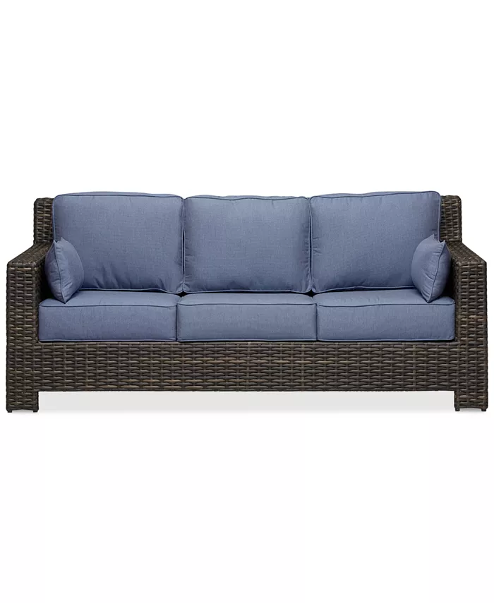 Furniture Viewport Wicker Outdoor Sofa with Sunbrellaandreg; Cushions