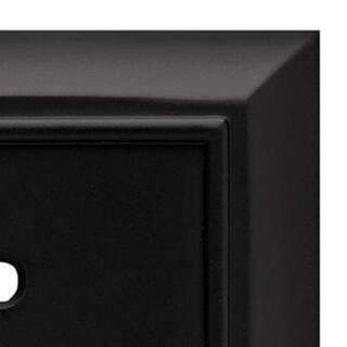 Liberty Black 2-Gang Toggle Wall Plate (1-Pack) 64217