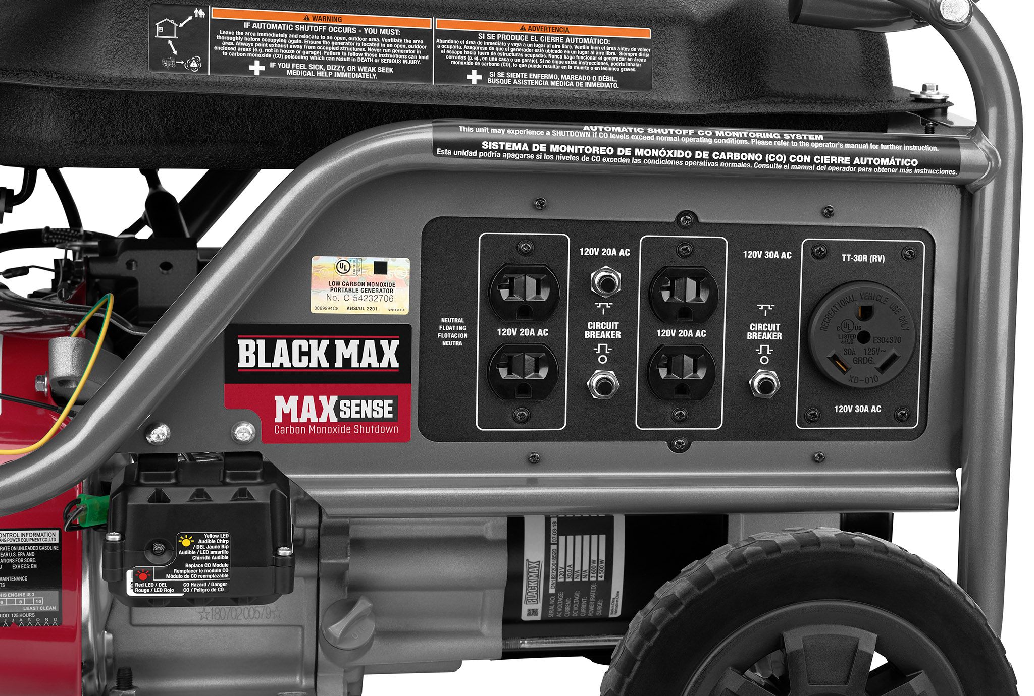 Black Max 3600W UL Generator