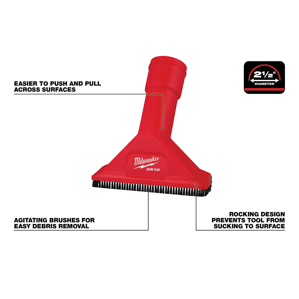 Milwaukee AIR-TIP™ 2 1/2 Rocking Utility Nozzle with Brushes