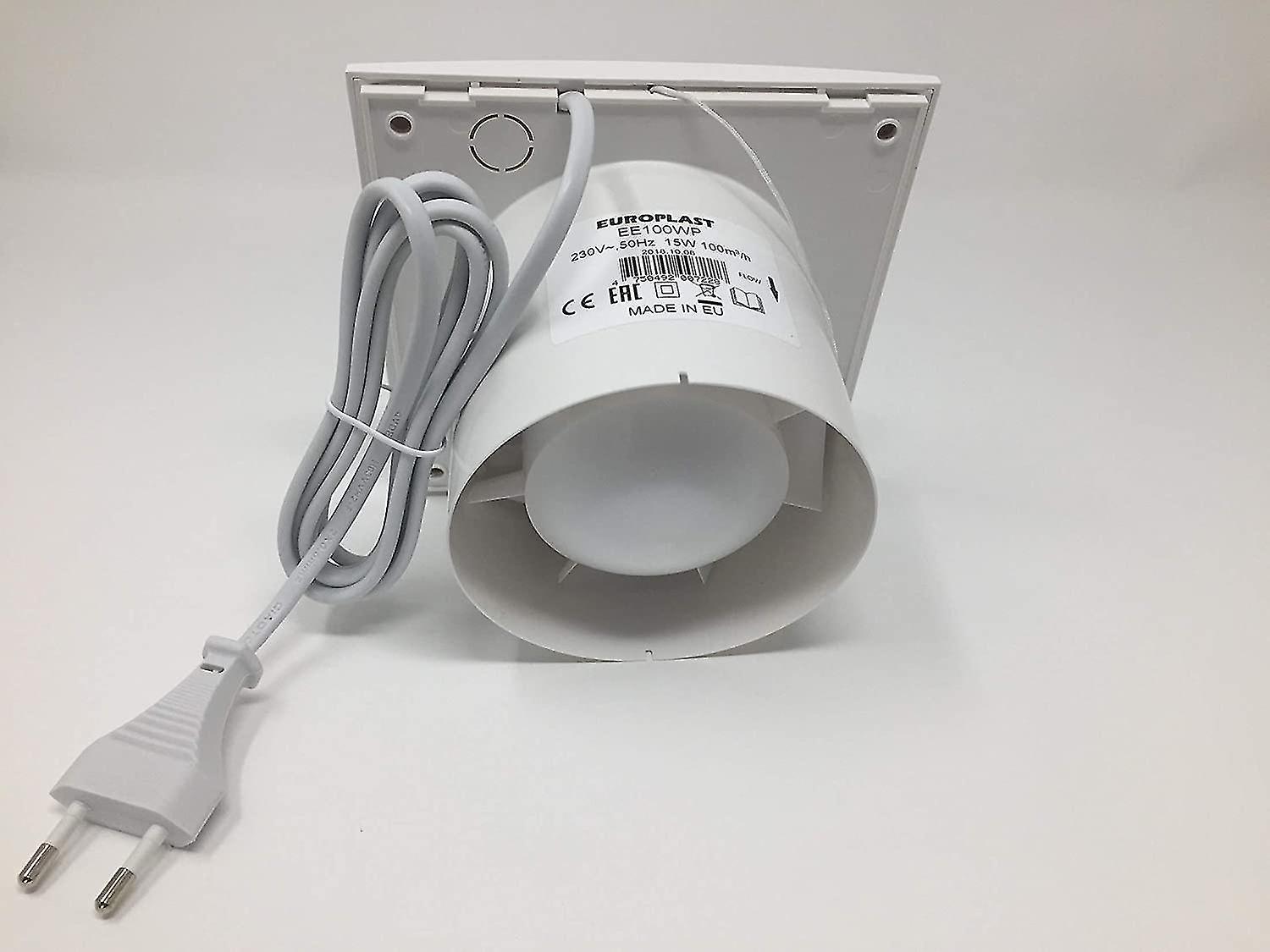 100 Mm Extractor Fan With Cable - Silent Mounted Extractor For Kitchen Bathroom Home Toilet