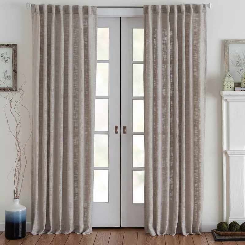 Corona Curtain Eastman Solid Back Tab Window Curtain