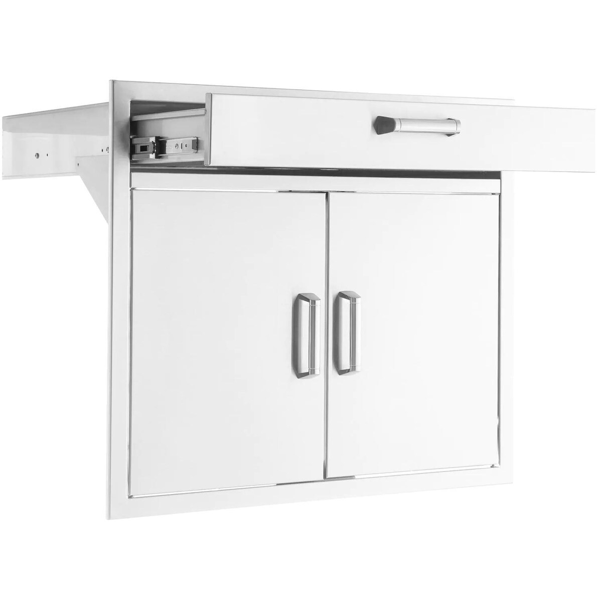 Signature 30-Inch Stainless Steel Double Door and Single Drawer Combo