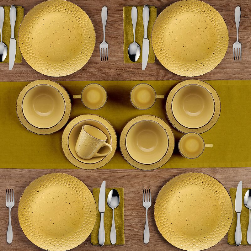 Pfaltzgraff Bumble Bee Yellow 16-pc. Dinnerware Set