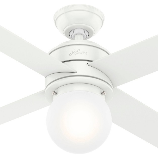 Hepburn Ceiling Fan With Wall Control includes Led Light Bulb Hunter Fan