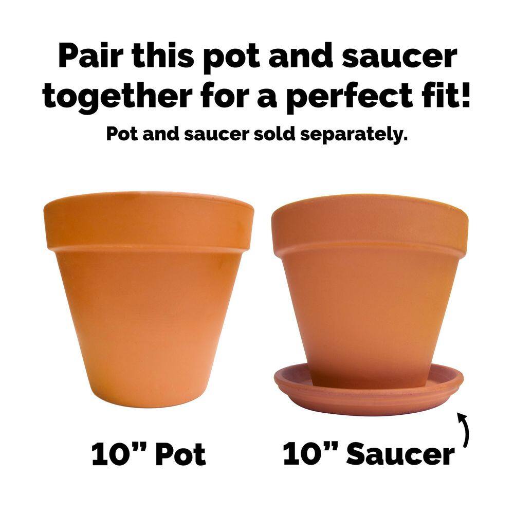 Pennington 9.5 in. Medium Clay Terra Cotta Pot 100528519