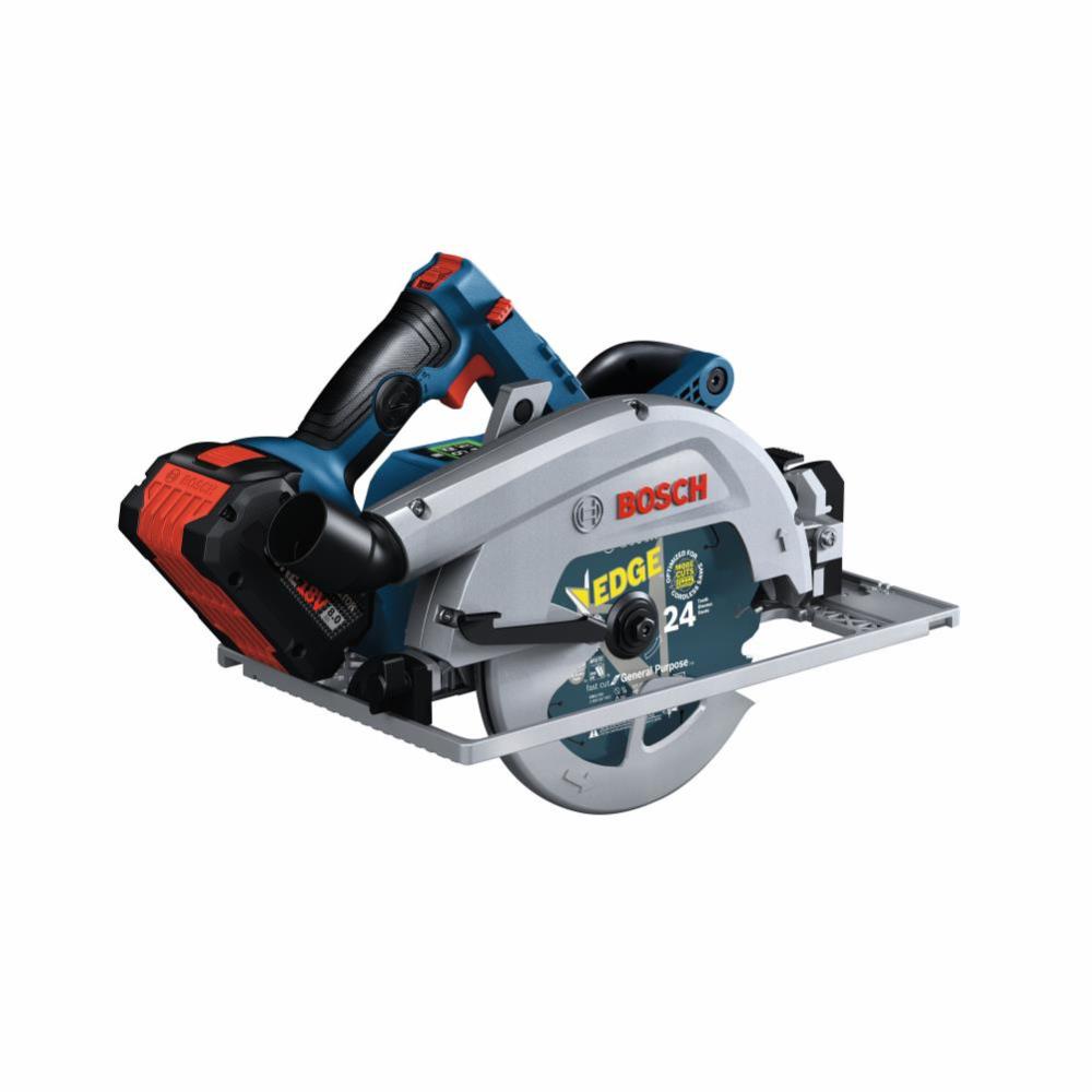 Bosch PROFACTOR 18V Strong Arm Connected-Ready 7-1/4 Circular Saw Kit with Track Compatibility and 1 CORE18V 8.0 Ah PROFACTOR Performance Battery