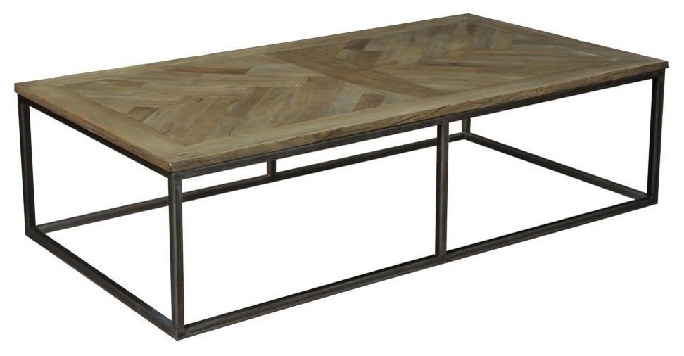 Alby Cocktail Table  Drifwood Finish   Transitional   Coffee Tables   by Rustic Edge  Houzz