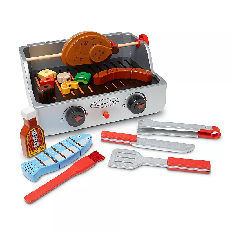 Melissa and Doug 24-pc. Rotisserie and Grill Barbeque Set