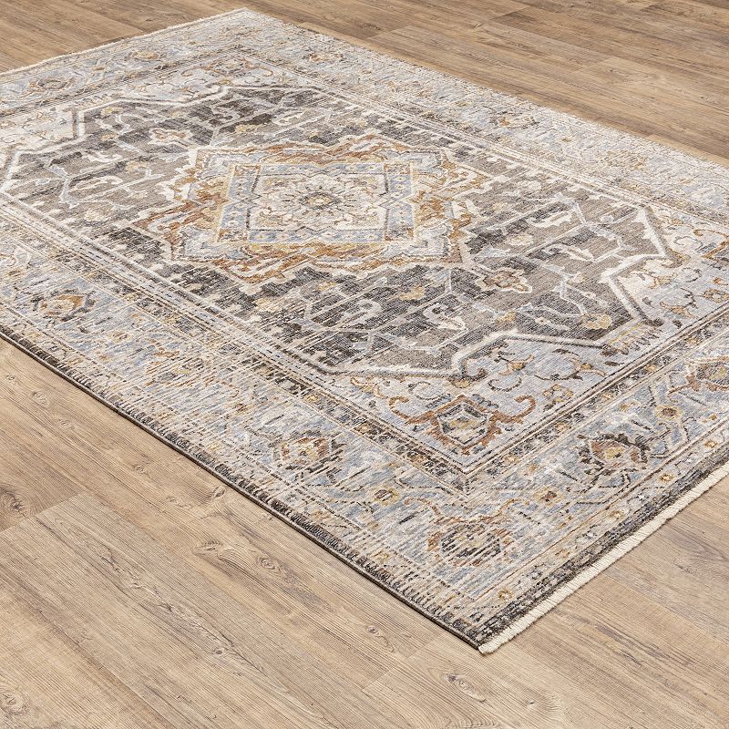 StyleHaven Mascotte Persian Medallion Fringed Area Rug