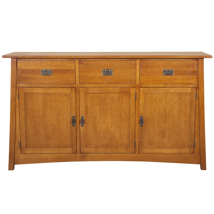 Mission 3 Door   3 Drawer Sideboard   70\