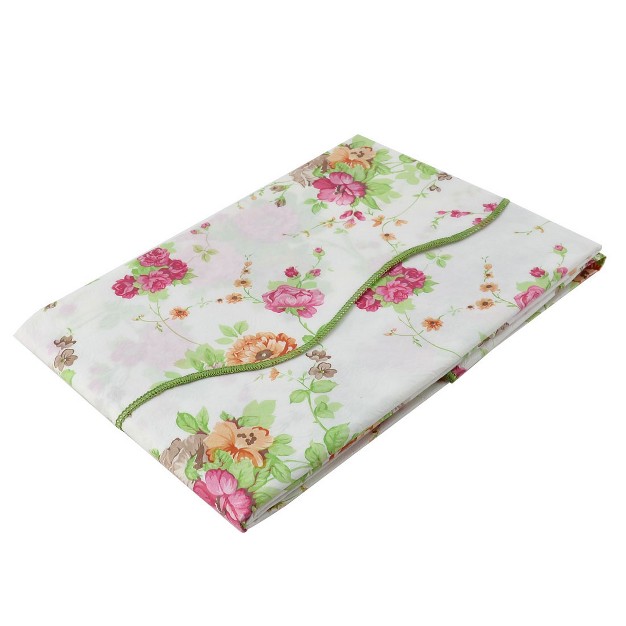 Dia Round Vinyl Water Oil Resistant Printed Tablecloths Pink Rose Piccocasa