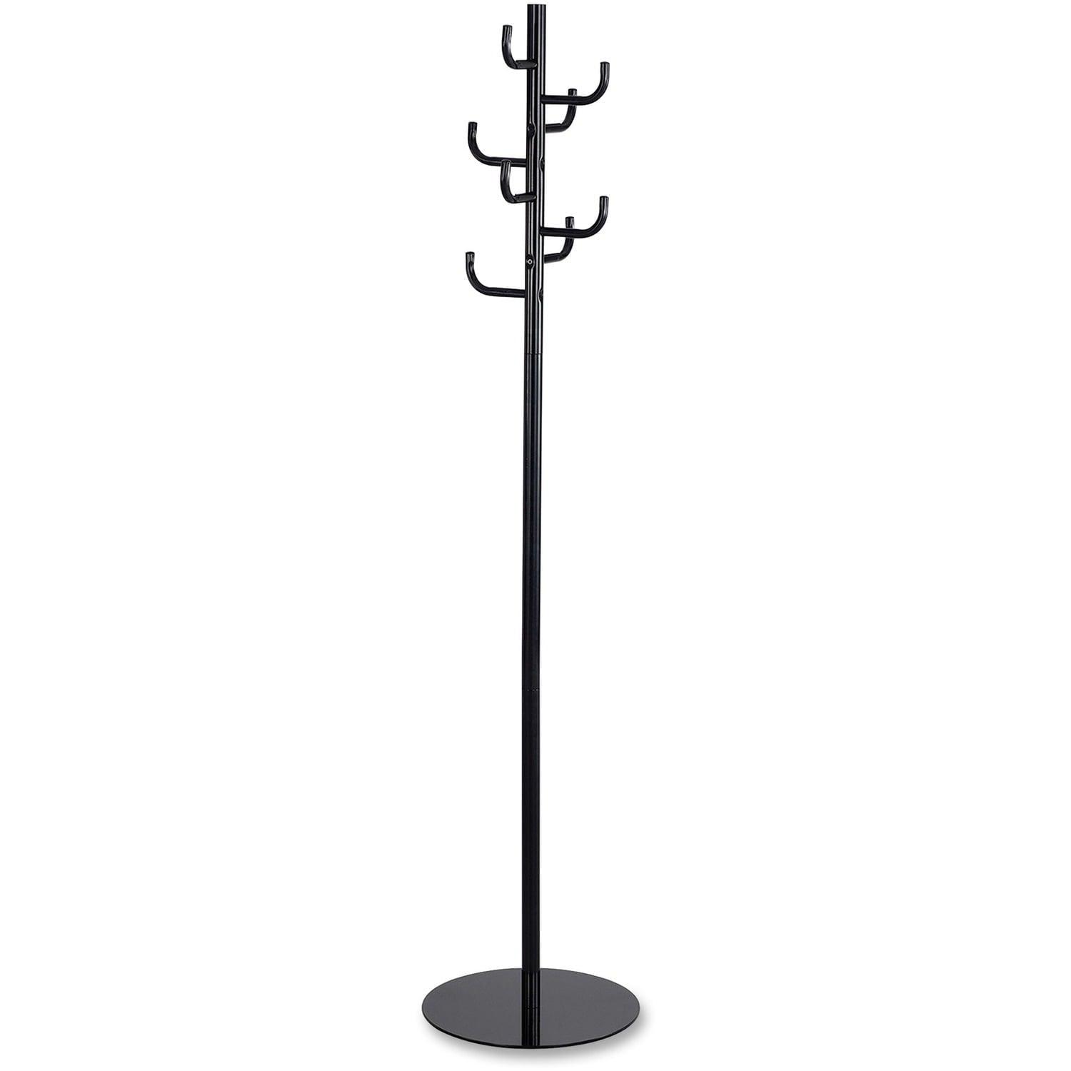 Safco， SAF4241BL， Hook Head Coat Rack， 1 Each， Black