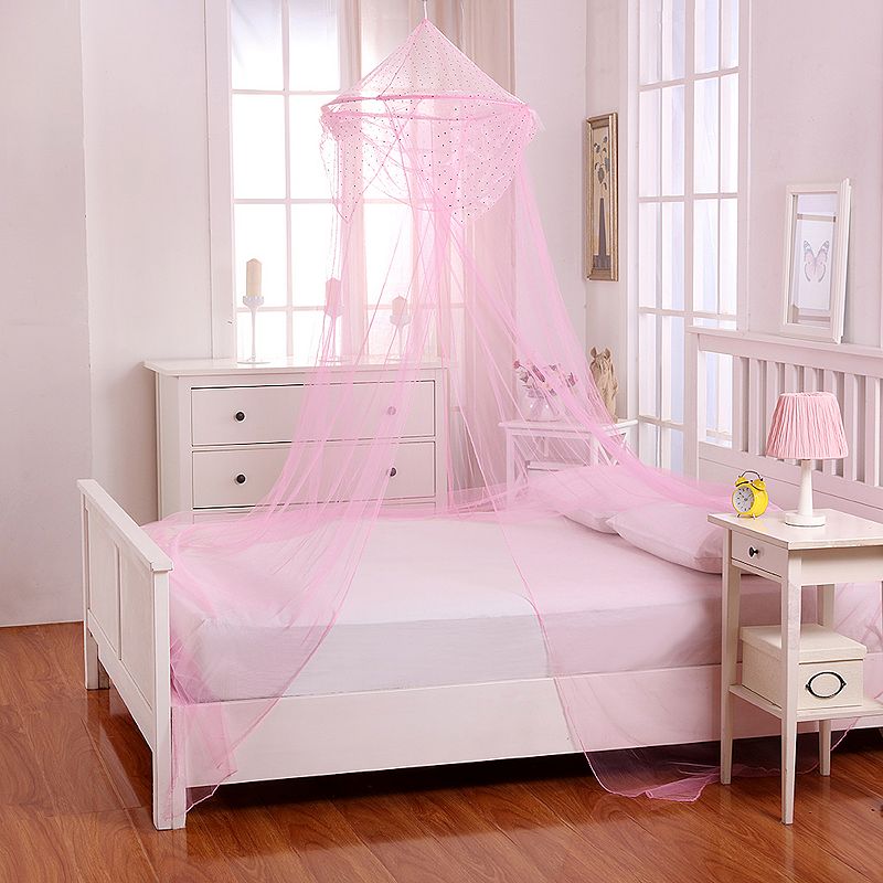 Casablanca Kids Raisinette Sheer Collapsible Hoop Bed Canopy