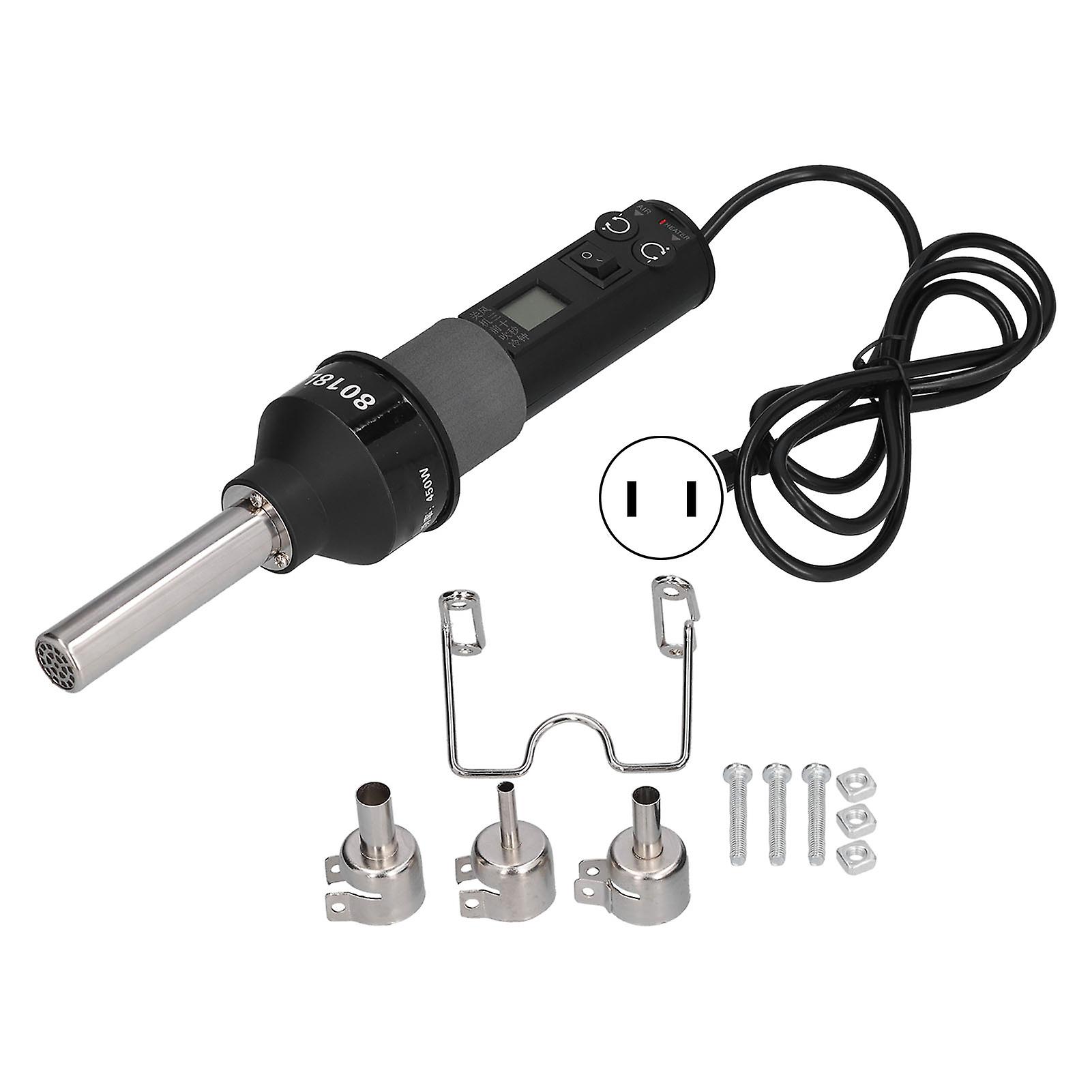 Portable Hot Air Gun Electronic Adjustable Temperature Controlled Heat Guns For Weldingus Plug 110v