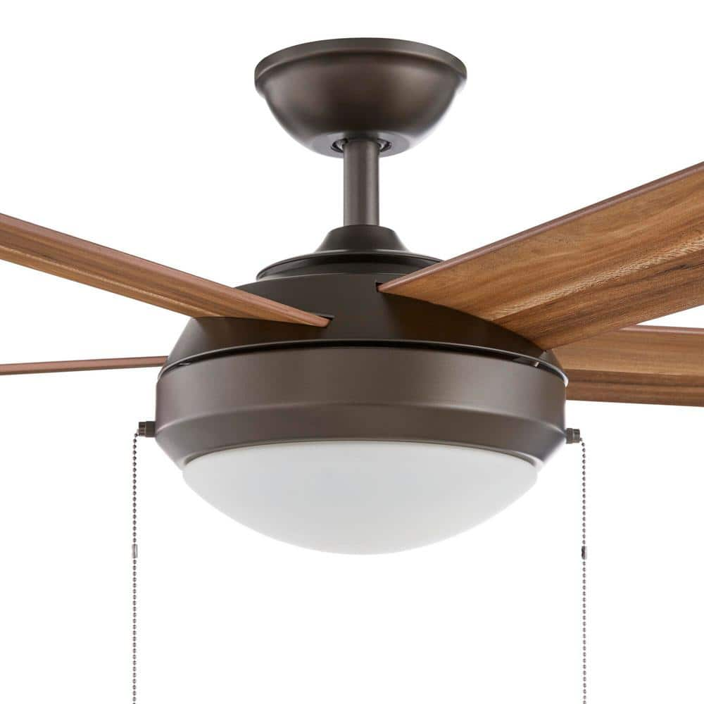 Hampton Bay Claret 52 in Indoor Oil Rubbed Bronze Ceiling Fan with Light Kit