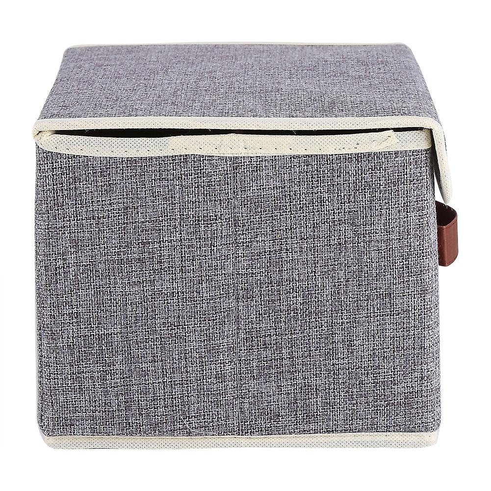 Fabric Folding Clothing Storage Box Home Closet Clothes Books Children Toys Organizer (Gray)