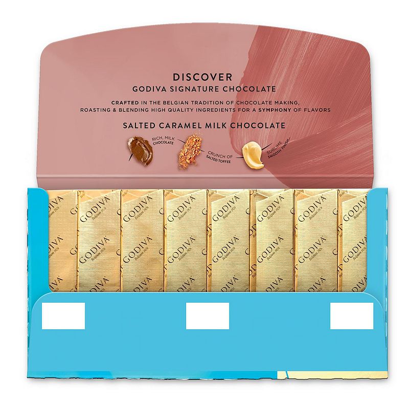 Godiva Signature 12 Pack of 8 Salted Caramel Milk Chocolate Mini Bars