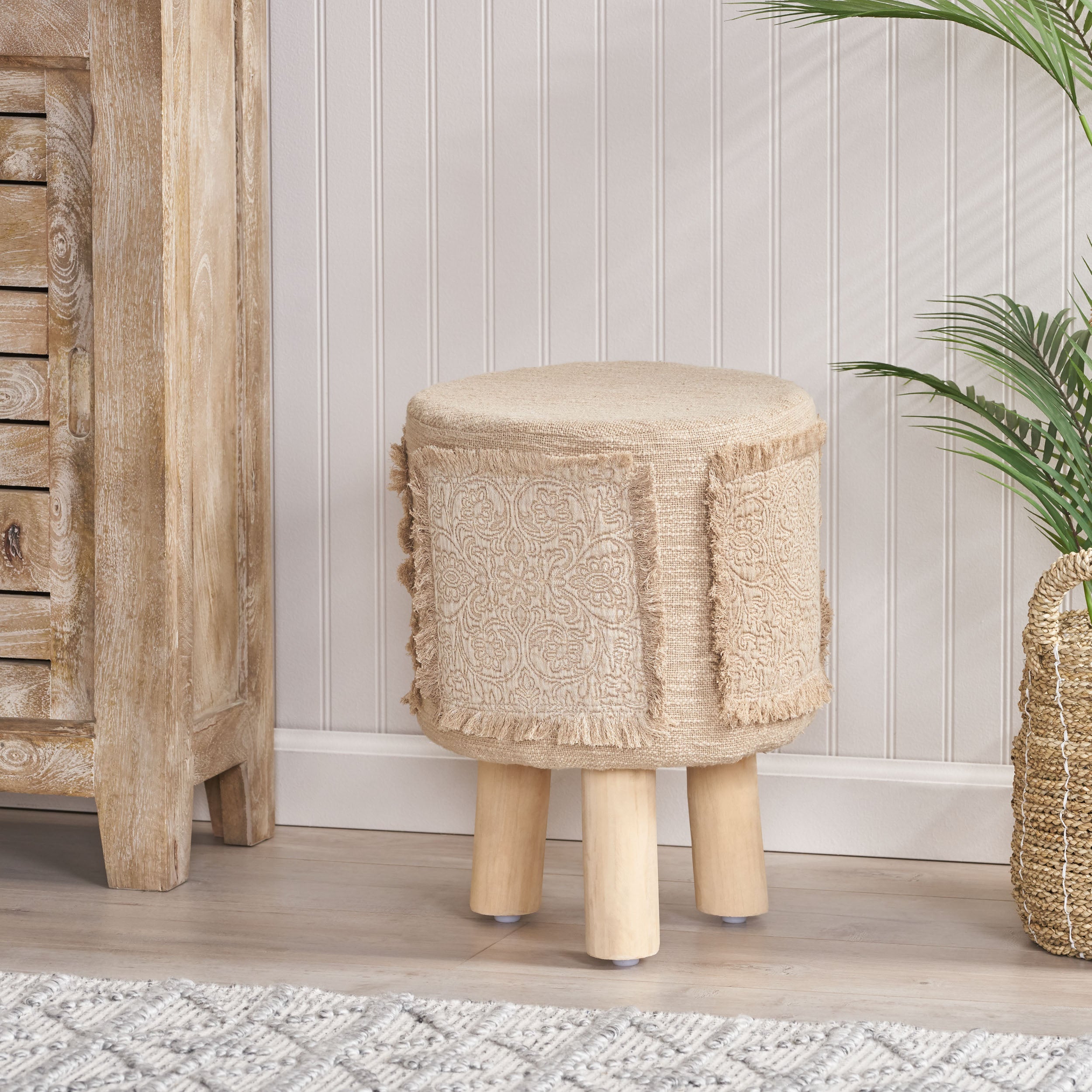 Ayrin Handcrafted Boho Patch Stool