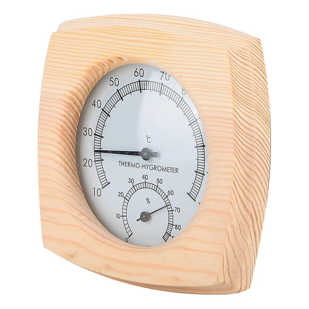 Sauna Thermometer Wooden Digital Sauna Room Thermometer Hygrometer Sauna Temperature Thermometer For Sauna Room Stream Room Bathroom Use_x000d_