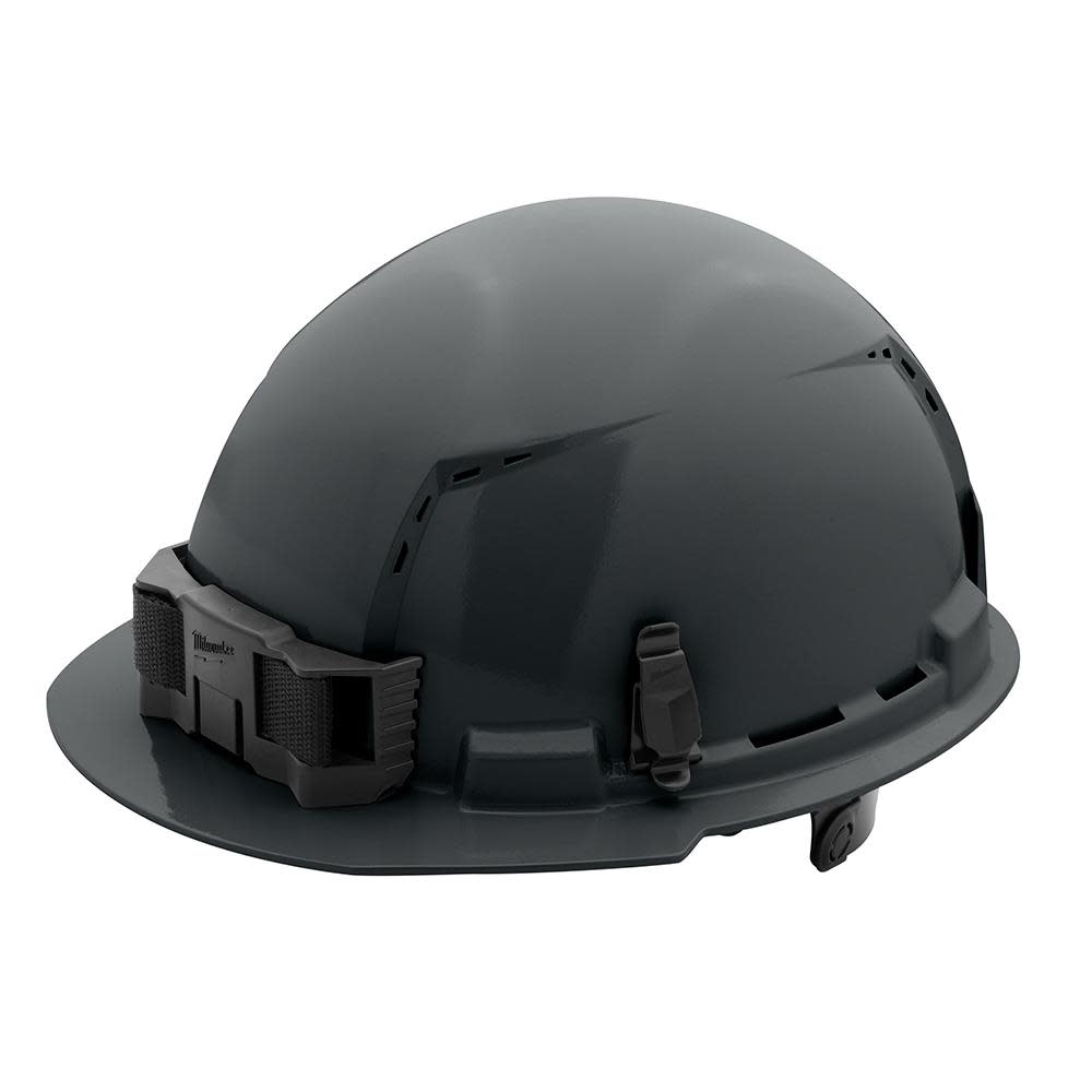 Milwaukee Gray Front Brim Vented Hard Hat with 6pt Ratcheting Suspension Type 1 Class C 48-73-1234 from Milwaukee