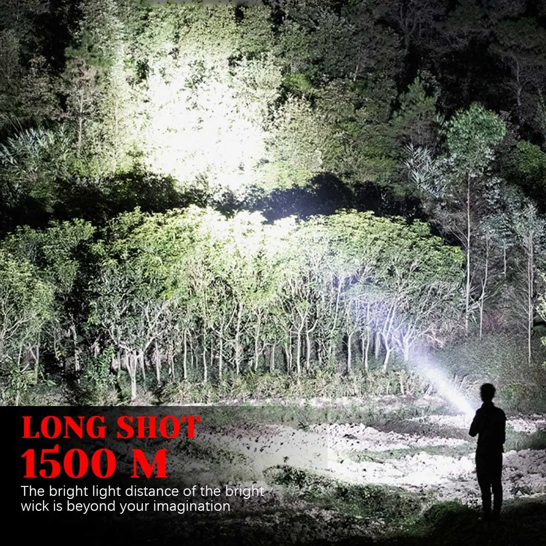 ⏰  Promotion 49% OFF - Rechargeable Handheld Spotlight Flashlight 90