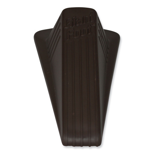 Master Caster Giant Foot Doorstop， No-Slip Rubber Wedge， 3.5w x 6.75d x 2h， Brown (00964)