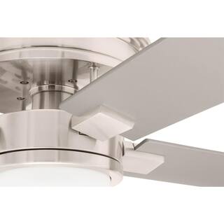 Home Decorators Collection Lincolnshire 60 in. LED Brushed Nickel Ceiling Fan with Light AM676-BN