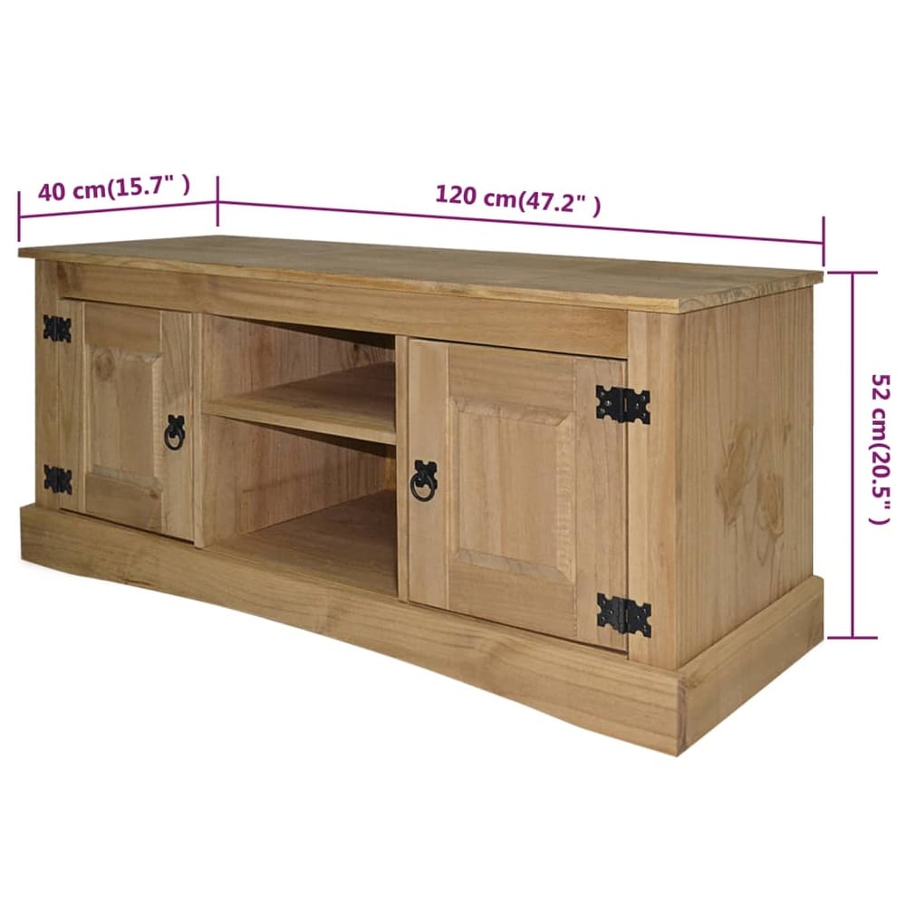 vidaXL TV Stand Mexican Pine Corona Range 47.2\