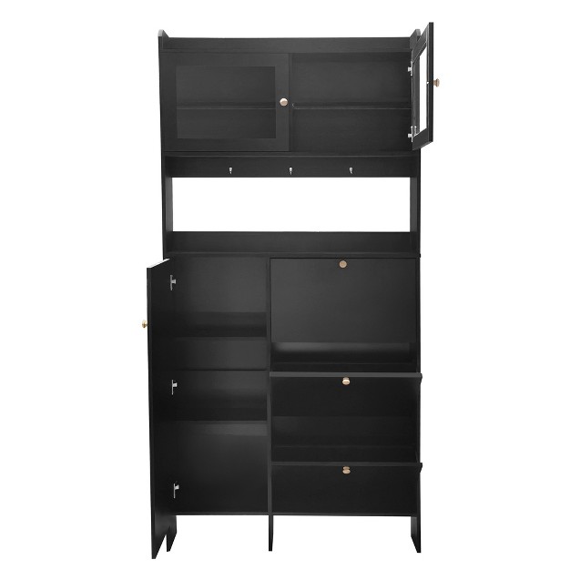 Minimalist Shoe Cabinet With Open Storage Practical Hall Tree With 3 Reversible Drawers Modernluxe