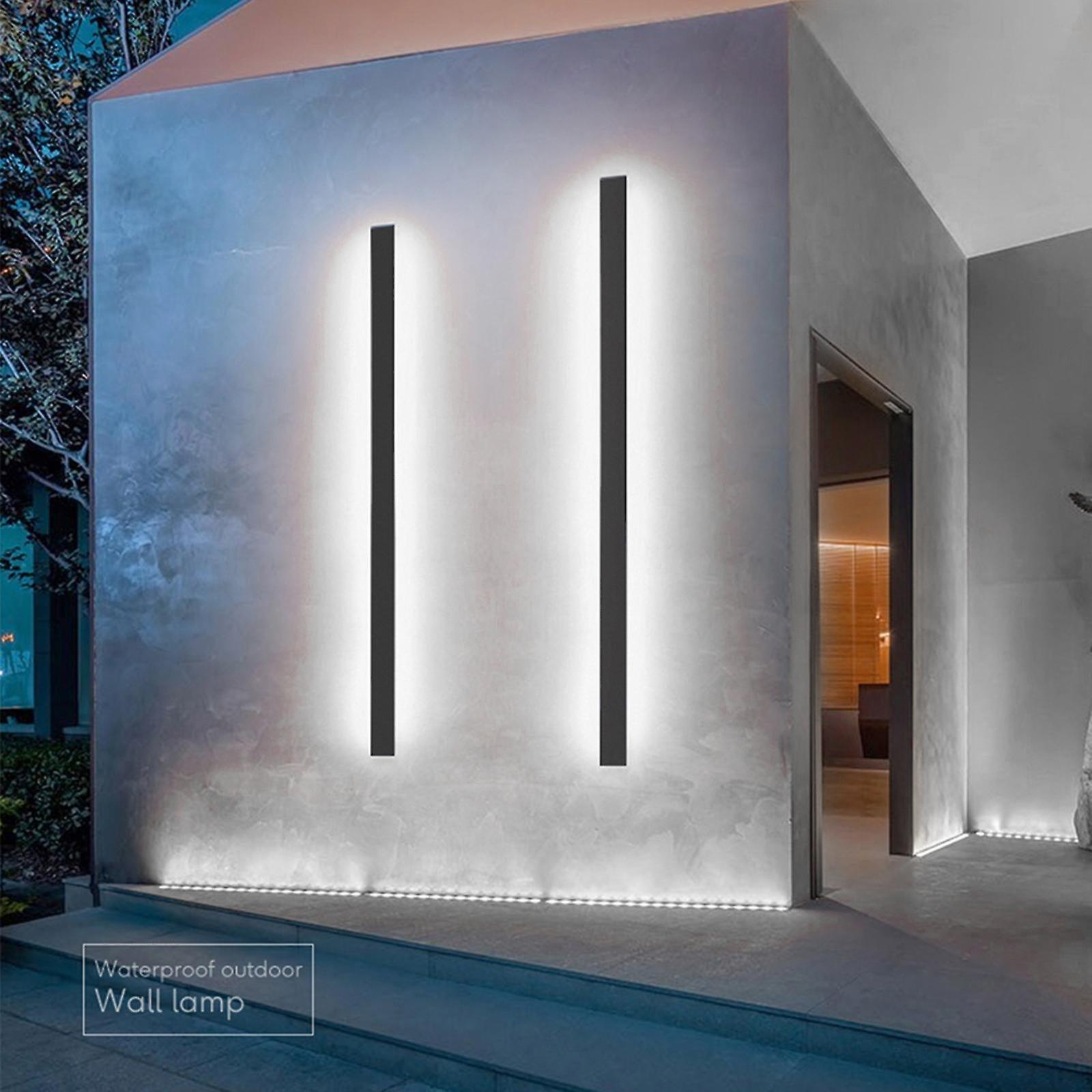 3xmodern Led Wall Light Waterproof Outdoor Wall Lamp Sconce 80cm White