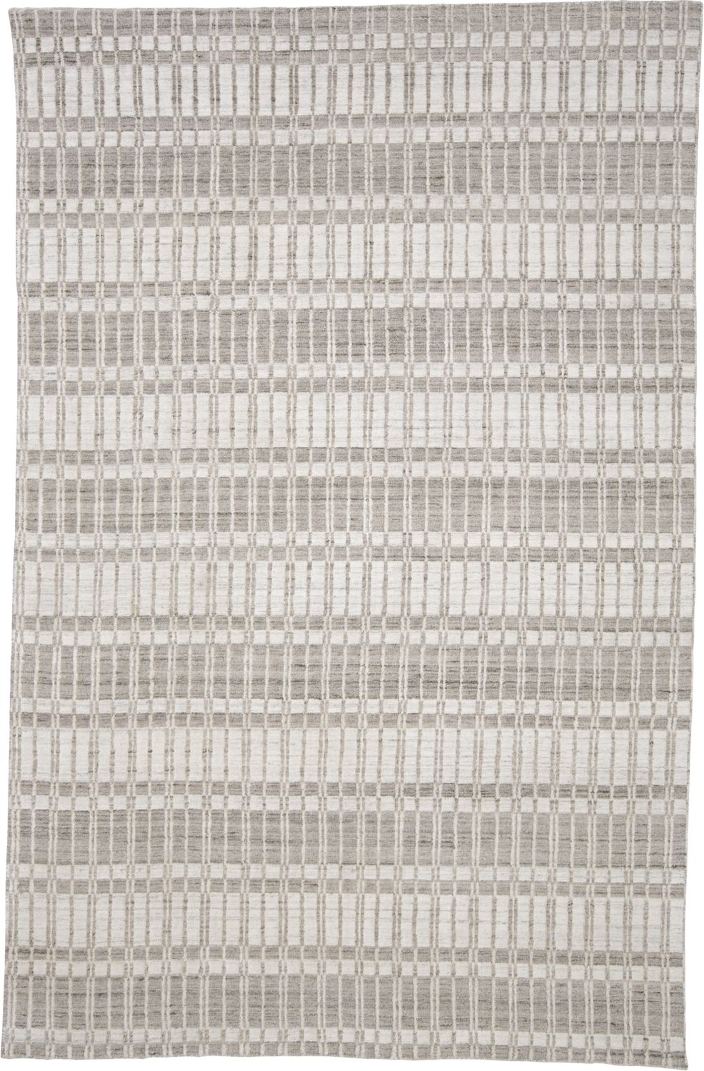 Odami Hand Woven Taupe and Ivory Rug by BD Fine