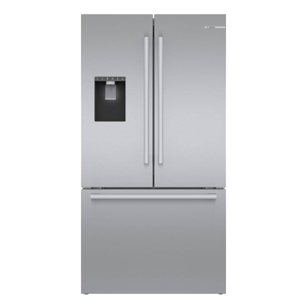 Bosch 500 Series 36 in. 22 cu. ft Smart Counter Depth French Door Refrigerator in Stainless Steel w Fastest Ice Maker  Water B36CD50SNS