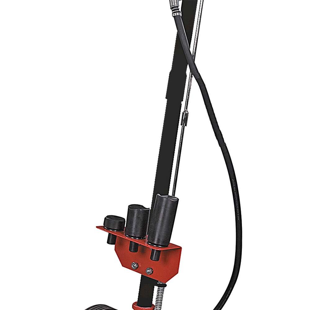 American Forge Air/Hydraulic Axle Floor Jack with 3 Piece Ram Extension Kit 22 Ton Capacity ;