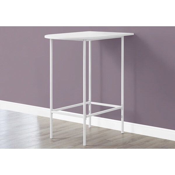 White Top And Metal Spacesaver Home Bar Table