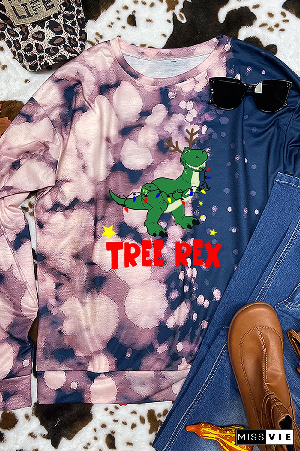 Tree Rex Christmas Sweatshirt Women Wholesale