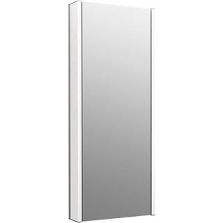 KOHLER Maxstow 17 in. W x 40 in. H Silver Surface Mount Medicine Cabinet with Lighted Mirror 81147-SLE-DA1